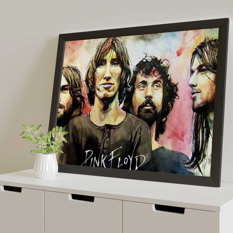 Pink Floyd Poster - Band Water Color Art Pink Floyd Poster - Band Water Color Art