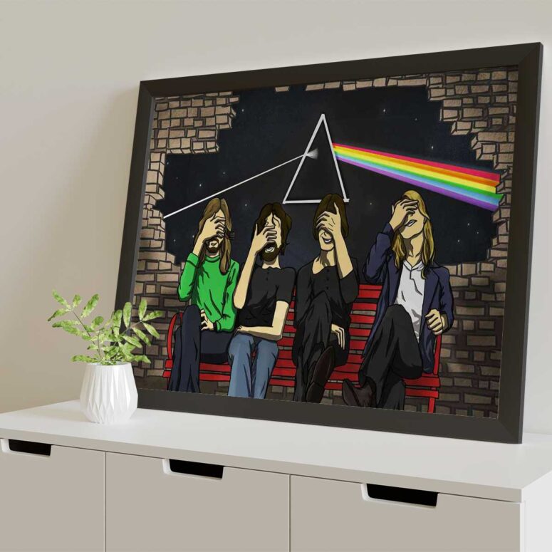 Pink Floyd Poster - Facepalm Pink Floyd Poster - Facepalm