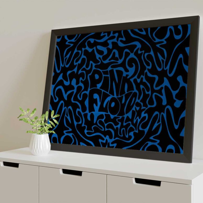 Pink Floyd Poster - Logo Cosmic psychedelic Art