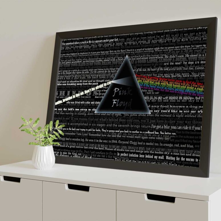Pink Floyd Poster - Lyric Pink Floyd Poster - Lyric