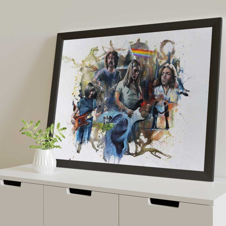 Pink Floyd Poster - OilPaint Artwork Limited Edition Pink Floyd Poster - OilPaint Artwork Limited Edition