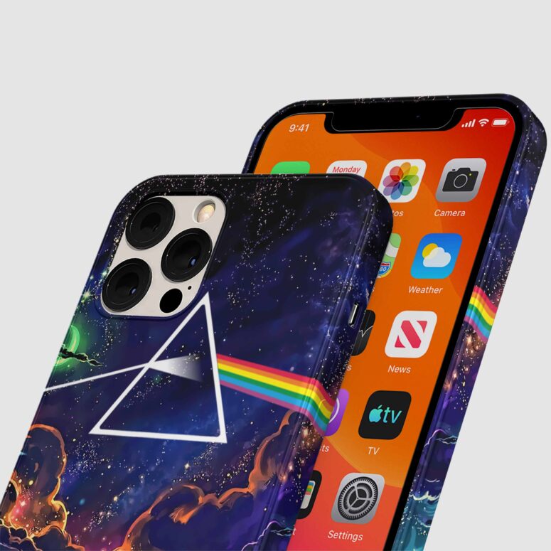 Pink Floyd Phone Case - Rick and Morty Looking to DSOTM Pink Floyd Phone Case - Rick and Morty Looking to DSOTM