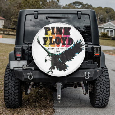 First US Tour 1967 Pink Floyd Spare Tire Cover