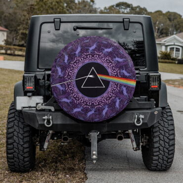 Pink Floyd Dark Side of the Moon Album Psychedelic Spare Tire Cover