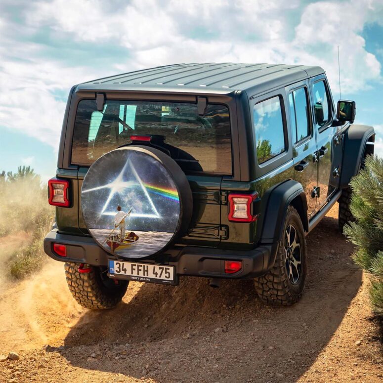 The Endless River x DSOTM Pink Floyd Spare Tire Cover The Endless River x DSOTM Pink Floyd Spare Tire Cover