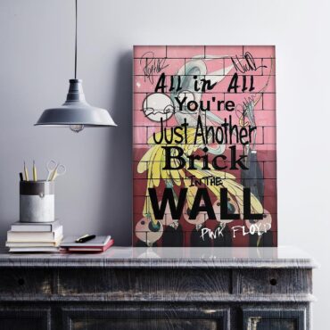 You Are Just Another Brick In The Wall Signature Pink Floyd Canvas You Are Just Another Brick In The Wall Signature Pink Floyd Canvas