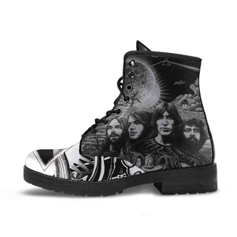 Pink Floyd Shoes - How Wish You Were Here Digital Art Leather Boots