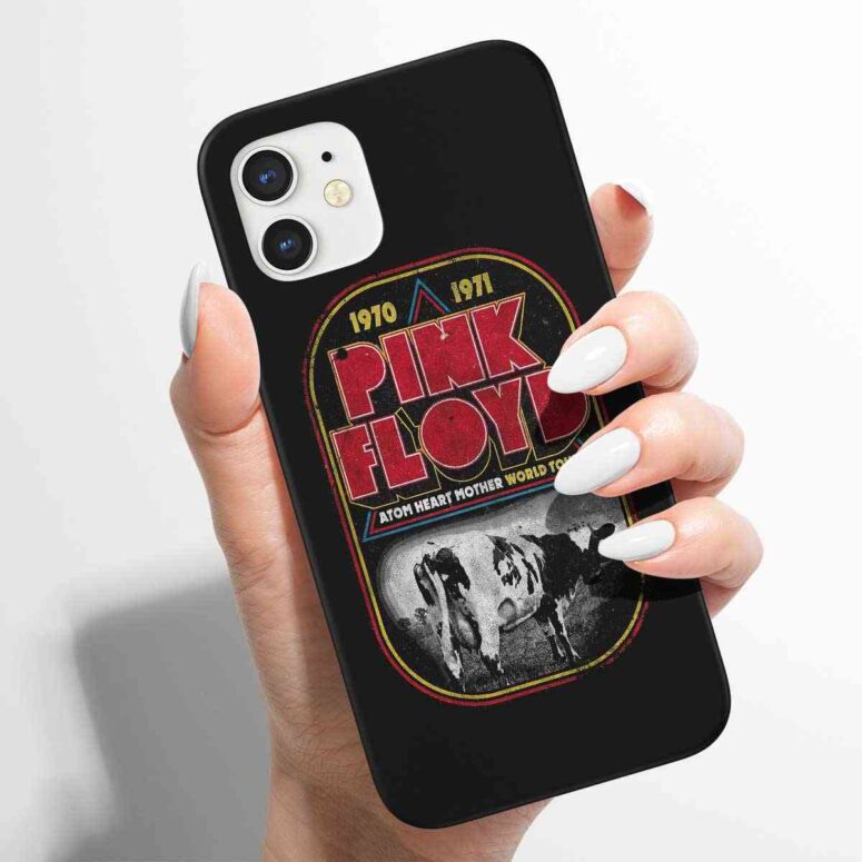Pink Floyd Phone Case - 1970 1971 Atom Heart Mother World Tour Pink Floyd Phone Case - 1970 1971 Atom Heart Mother World Tour