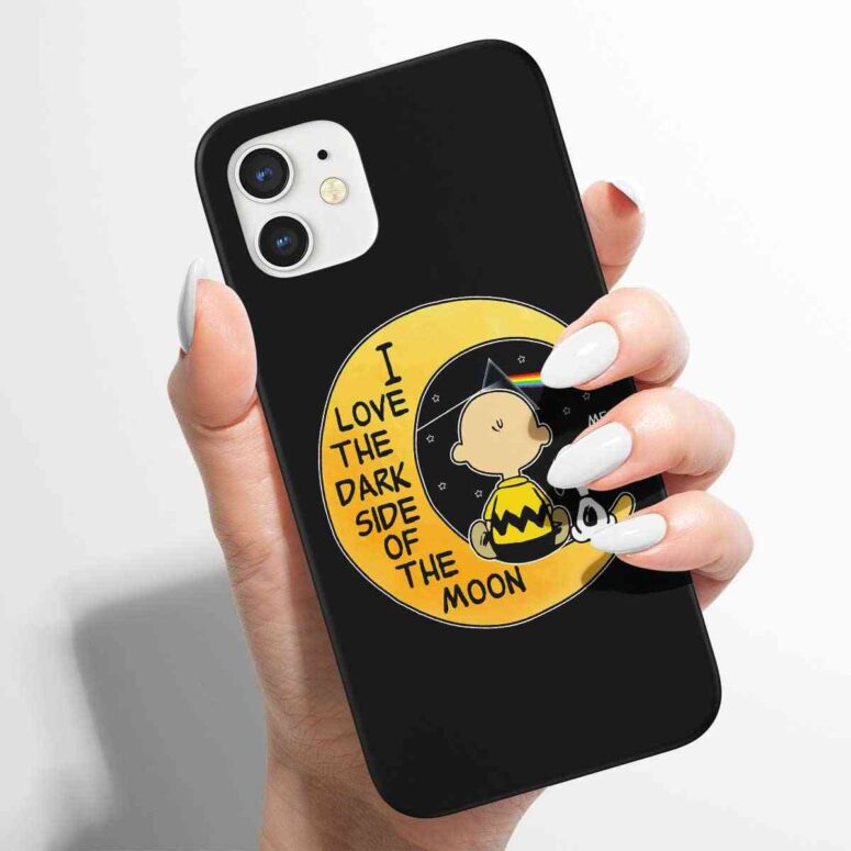 Pink Floyd Phone Case - Snoopy I love the dark Side Of the Moon Pink Floyd Phone Case - Snoopy I love the dark Side Of the Moon