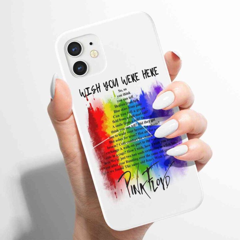 Pink Floyd Phone Case - Wish You were here lyric Art Pink Floyd Phone Case - Wish You were here lyric Art