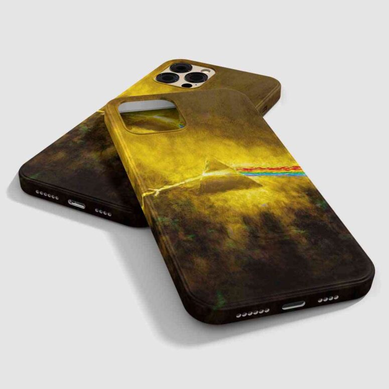 Pink Floyd Phone Case - Golden Dark Side Of The Moon