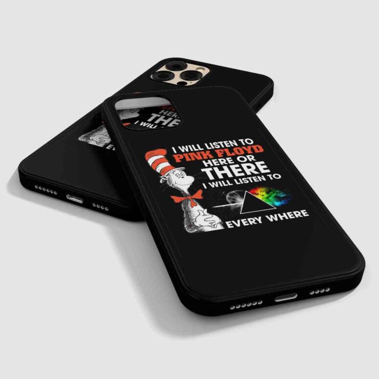 I Will Listen To Pinks Floyd Here or there Phone Case