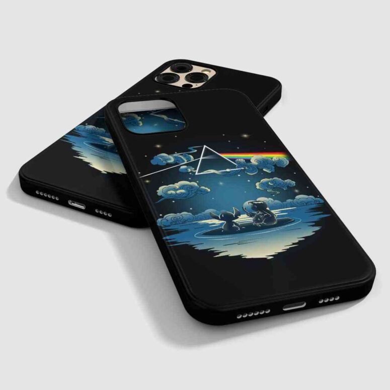 Pink Floyd Phone Case - Lilo And Stitch Starry Sky Dark Side Of The Moon