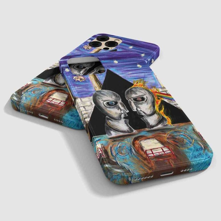 Pink Floyd Phone Case - Album Cover Drawing Art