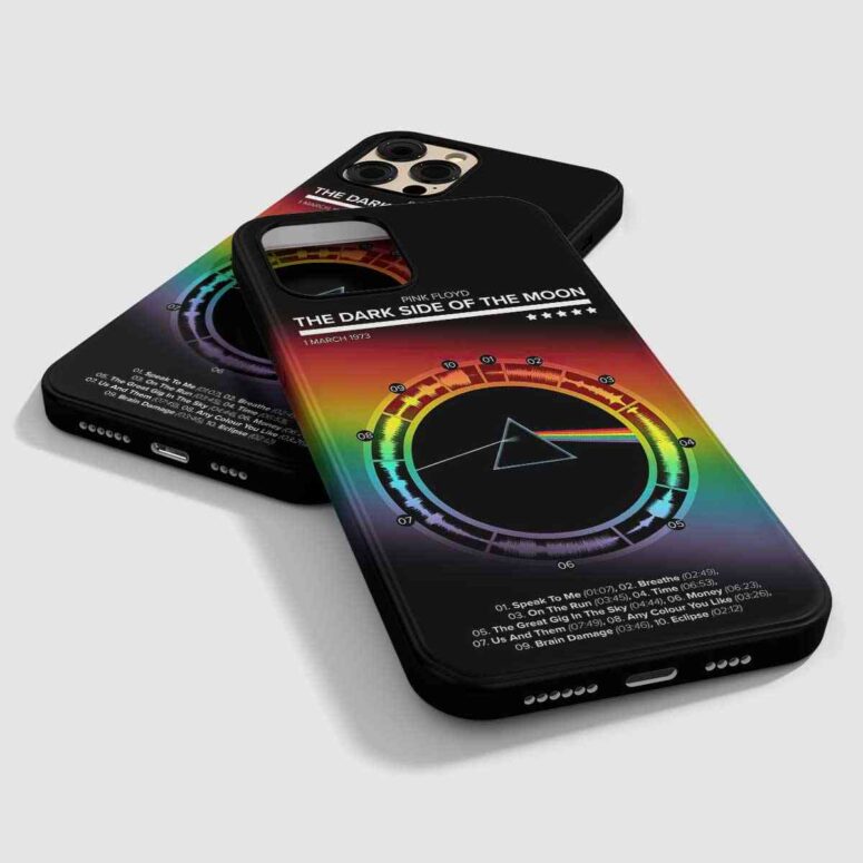 Pink Floyd Phone Case - The Dark Side Of The Moon 1973 Waveform