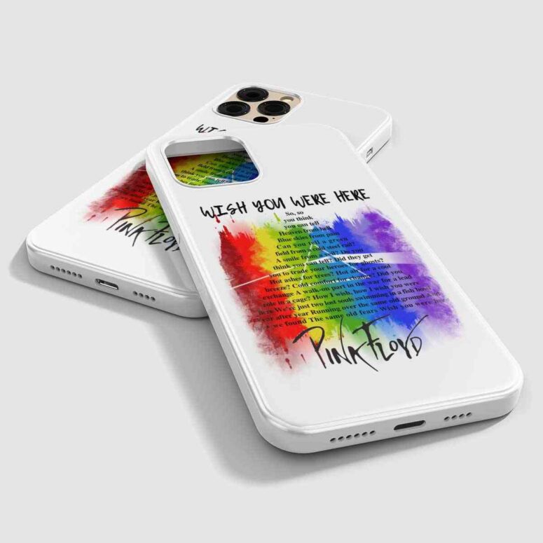 Pink Floyd Phone Case - Wish You were here lyric Art Pink Floyd Phone Case - Wish You were here lyric Art