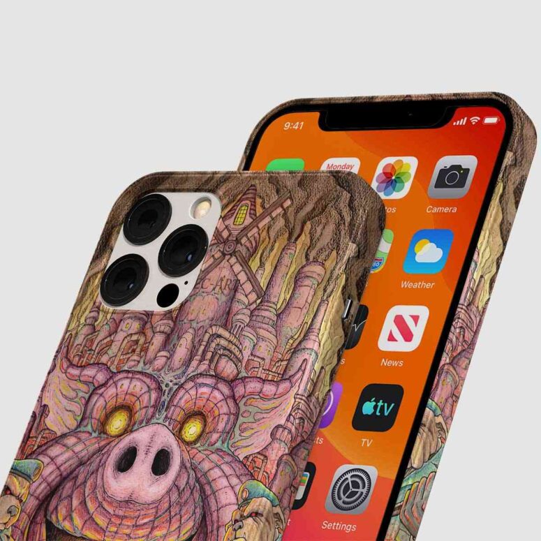 Pink Floyd Phone Case - Animals Farm Tribute Painting