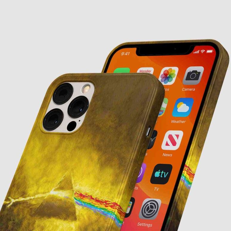 Pink Floyd Phone Case - Golden Dark Side Of The Moon