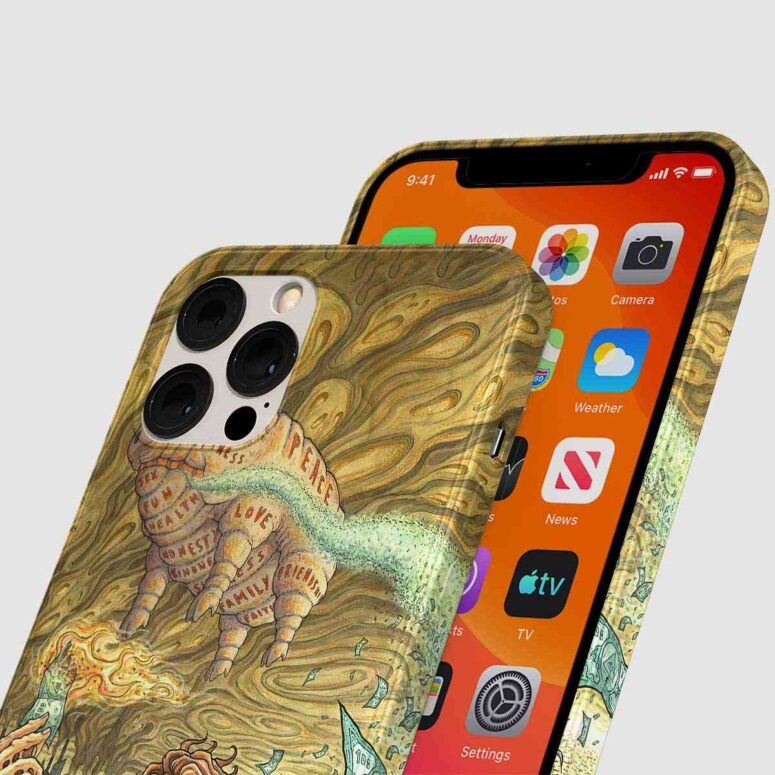 Pink Floyd Phone Case - Money Hand Drawing Art