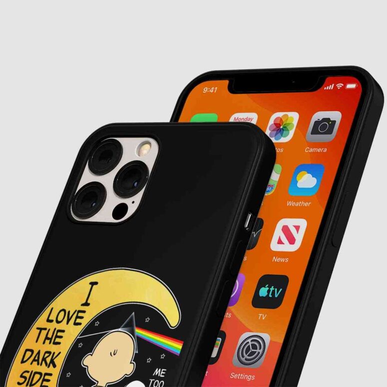 Pink Floyd Phone Case - Snoopy I love the dark Side Of the Moon Pink Floyd Phone Case - Snoopy I love the dark Side Of the Moon