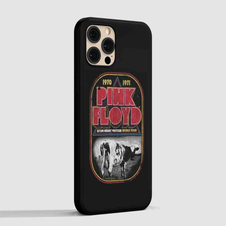 Pink Floyd Phone Case - 1970 1971 Atom Heart Mother World Tour Pink Floyd Phone Case - 1970 1971 Atom Heart Mother World Tour