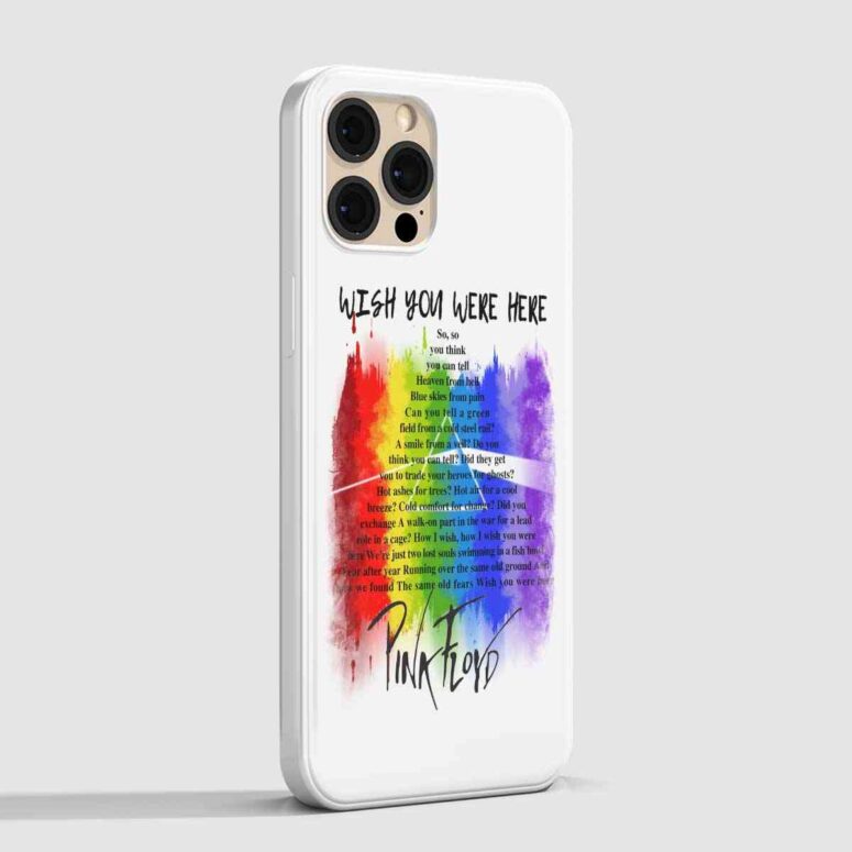 Pink Floyd Phone Case - Wish You were here lyric Art Pink Floyd Phone Case - Wish You were here lyric Art