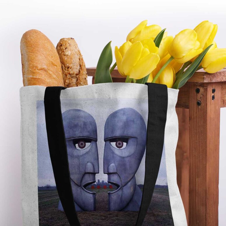 Pink Floyd Big Metal Heads Tote Bag