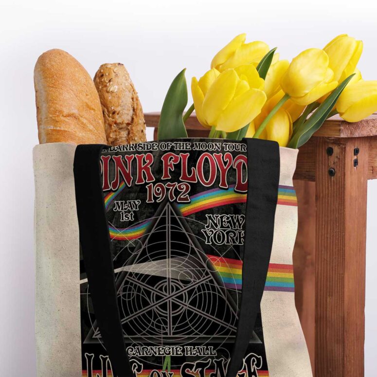 Pink Floyd Tote Bag - Carnegie Hall Dark Side Of The Moon Tour Poster Pink Floyd Tote Bag - Carnegie Hall Dark Side Of The Moon Tour Poster