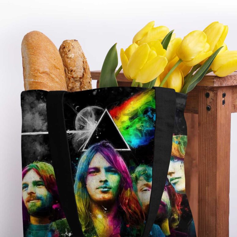 Dark Side Of The Moon Pink Floyd Band Tote Bag
