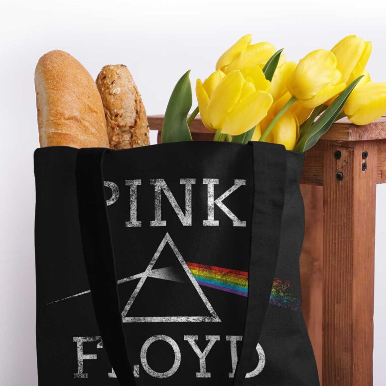 Pink Floyd Tote Bag - Dark Side Of The Moon Distressed Pink Floyd Tote Bag - Dark Side Of The Moon Distressed