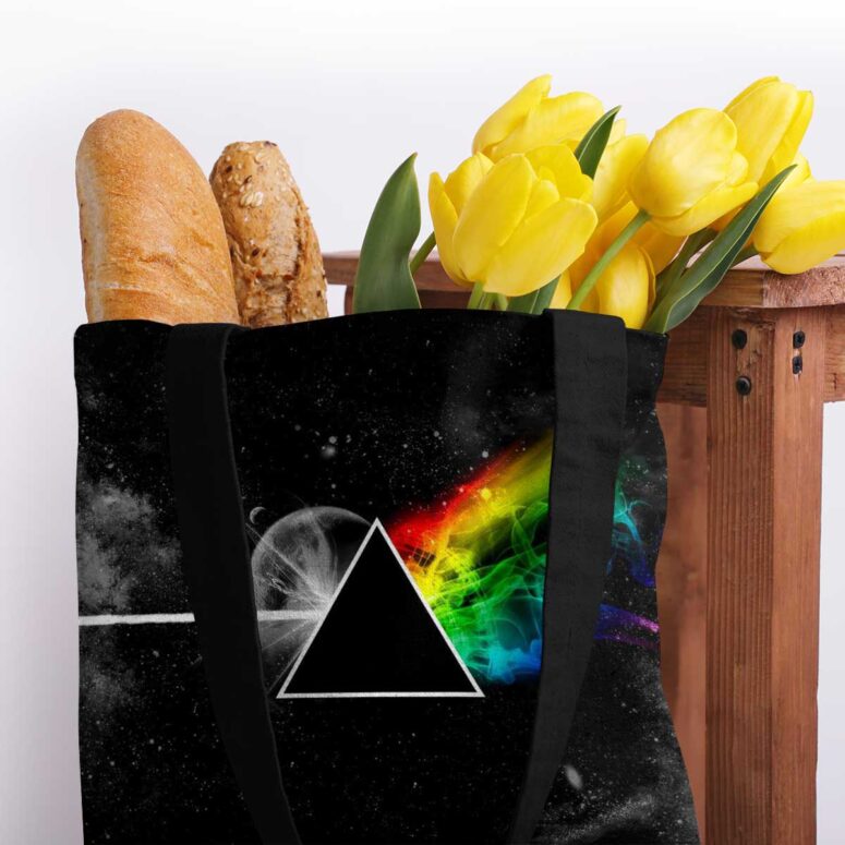 Pink Floyd Tote Bag - Dark Side Of the Moon in Space Pink Floyd Tote Bag - Dark Side Of the Moon in Space