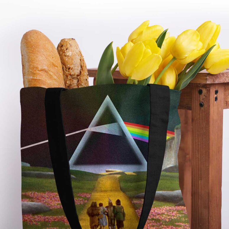 Pink Floyd Tote Bag - Dark Side of the Rainbow x Wizard of Oz at The Logan Theatre Pink Floyd Tote Bag - Dark Side of the Rainbow x Wizard of Oz at The Logan Theatre