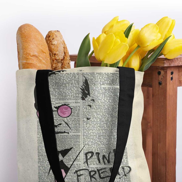 Pink Floyd Freud Dictionary Art Tote Bag Pink Floyd Freud Dictionary Art Tote Bag
