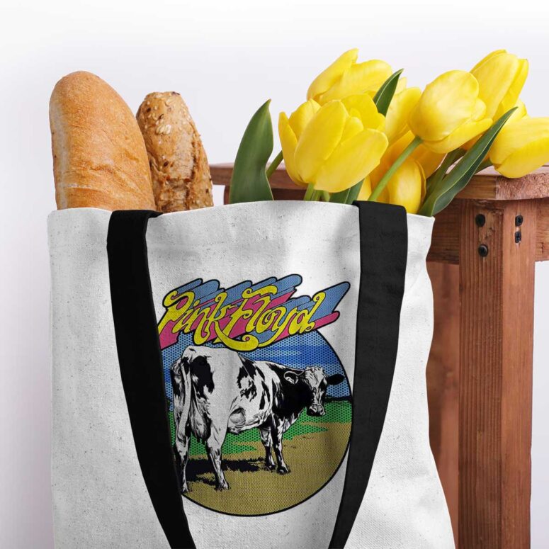 Pink Floyd Tote Bag - Distant Bells Atom Heart Mother Shirt