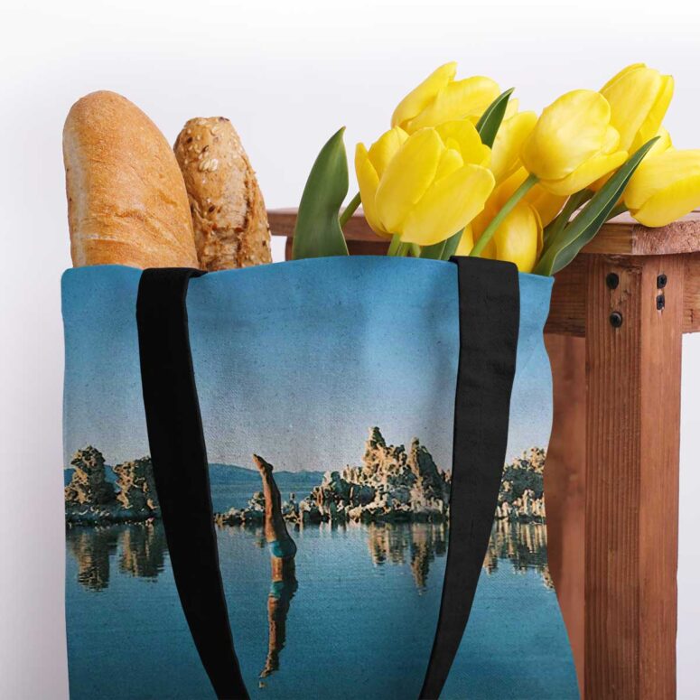 Mono Lake Wish You Were Here, Diver, Album Inner Sleeve - Pink Floyd Tote Bag