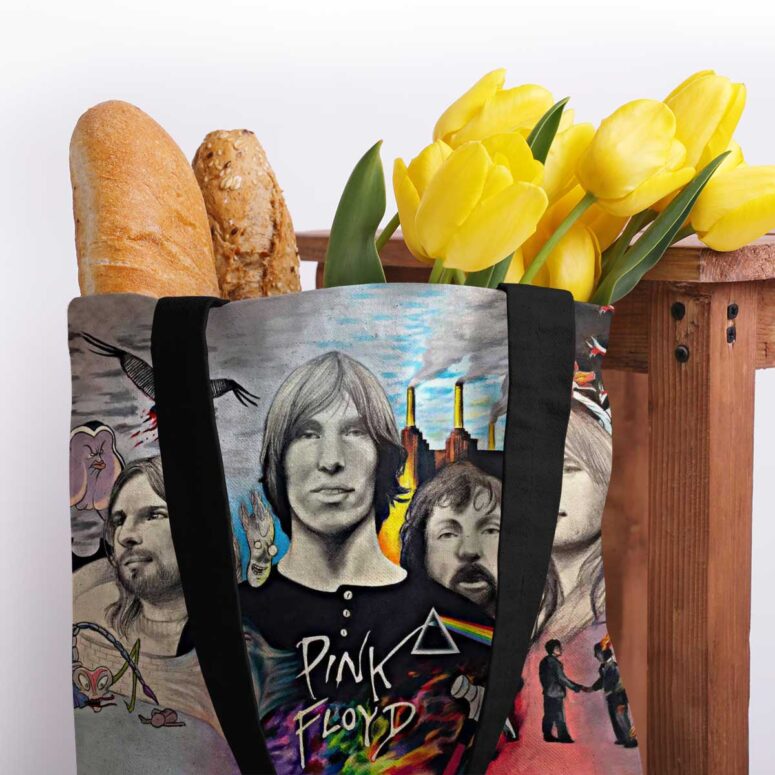 Pink Floyd Tote Bag - Drawing Fan Art