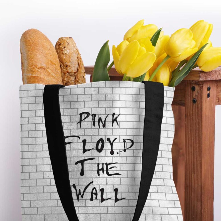 Pink Floyd Tote Bag - The Wall background Pink Floyd Tote Bag - The Wall background