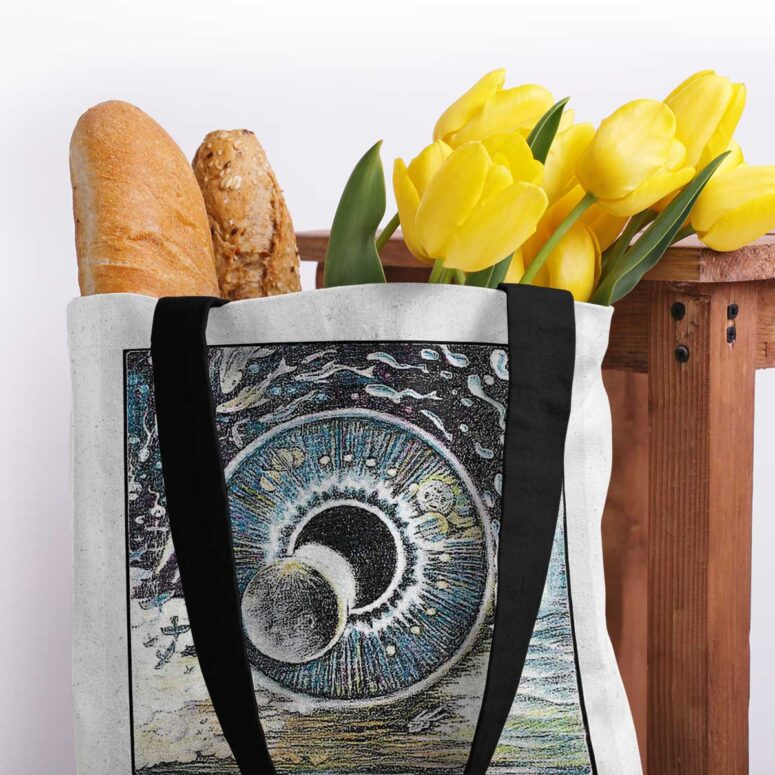 Pink Floyd Tote Bag - Pulse Sketch Pink Floyd Tote Bag - Pulse Sketch