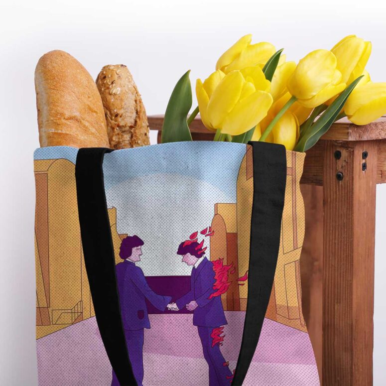 Pink Floyd Tote Bag - Wish you were here Art