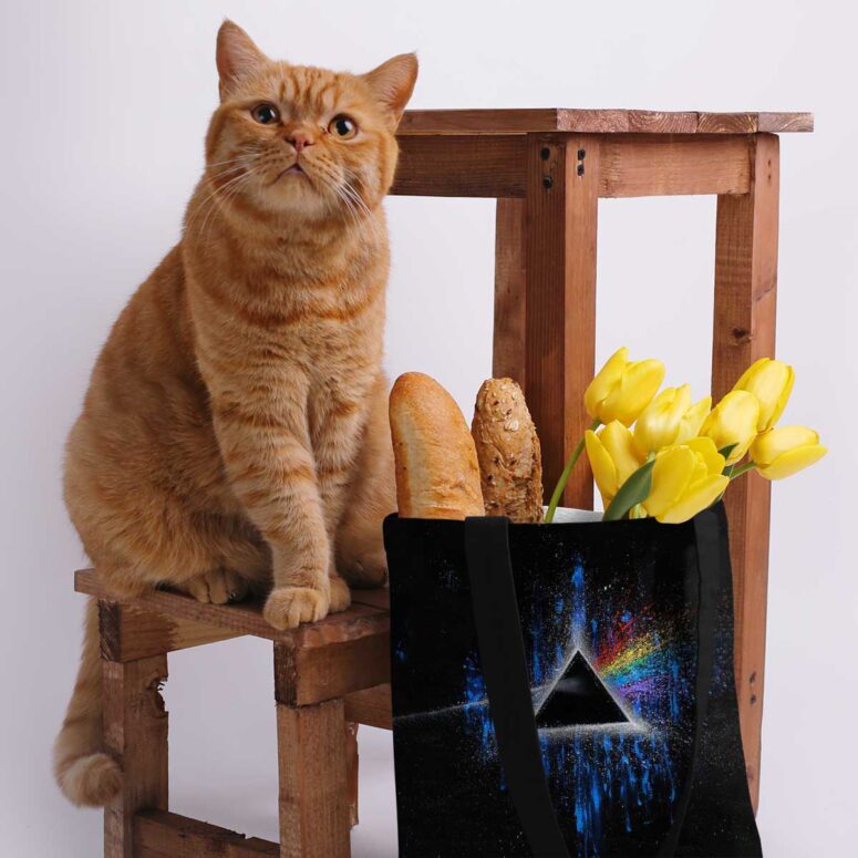 Pink Floyd Tote Bag - Dark Side Of Moon Art Blue9 Pink Floyd Tote Bag - Dark Side Of Moon Art Blue9