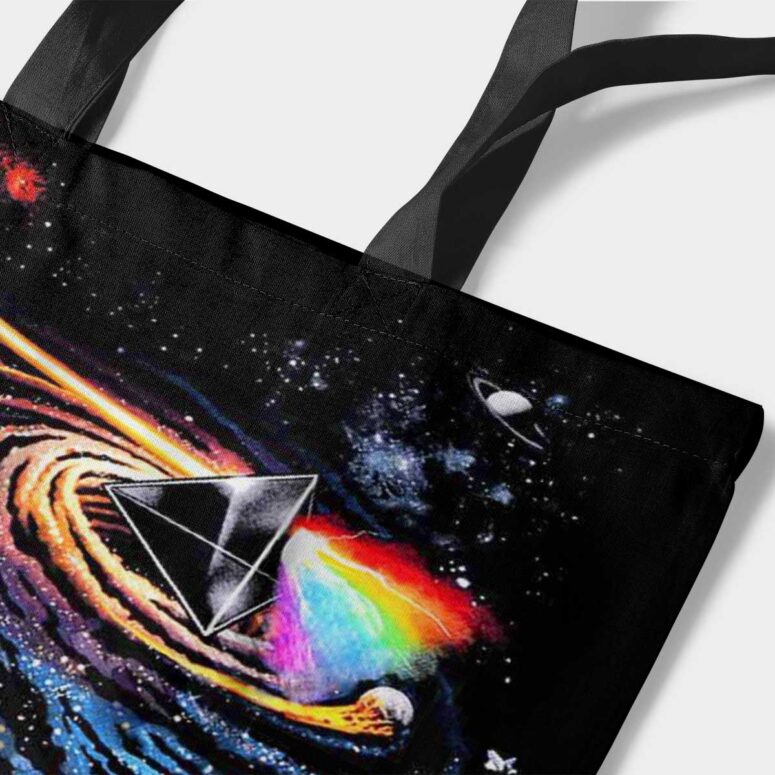 Pink Floyd DSOTM Universe of Chaos Tote Bag Pink Floyd DSOTM Universe of Chaos Tote Bag