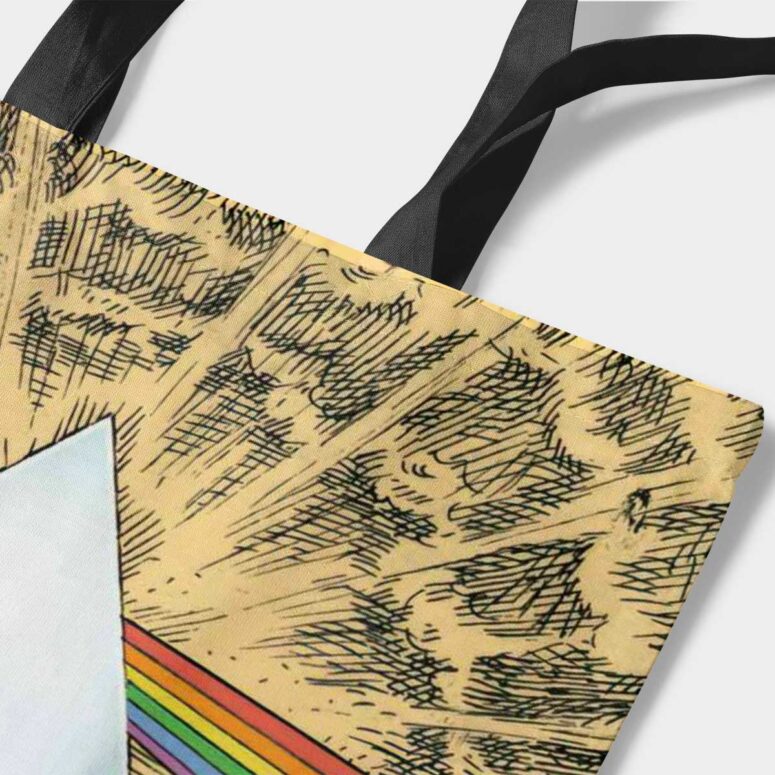Pink Floyd Tote Bag - Dark Side Of The Moon Cartoon Style