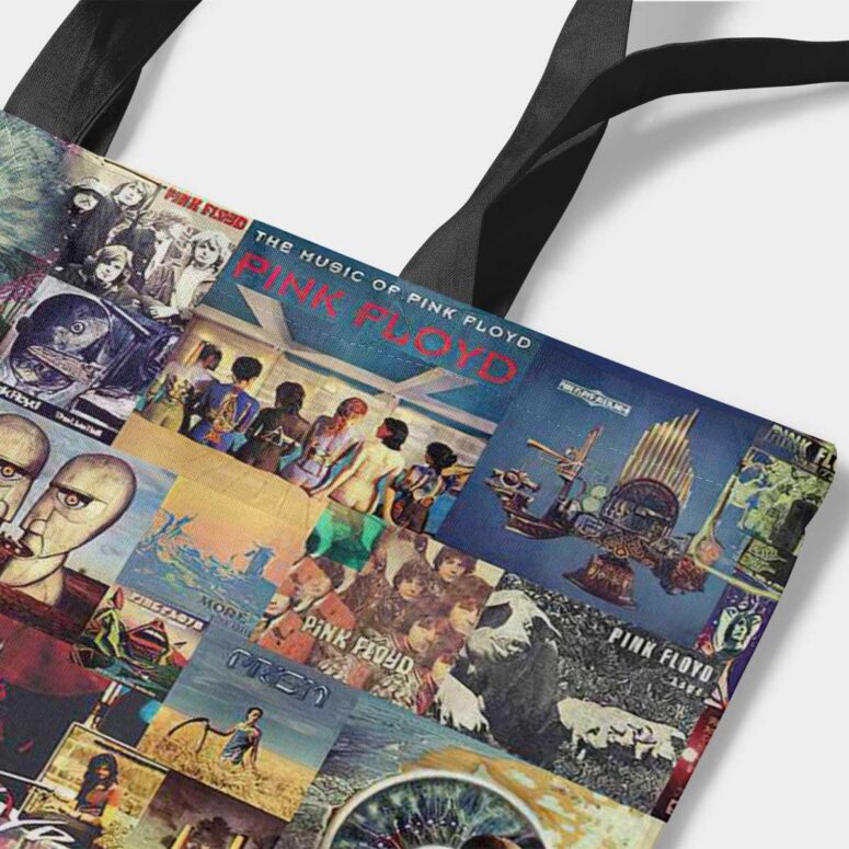 Pink Floyd Albums Collage Tote Bag