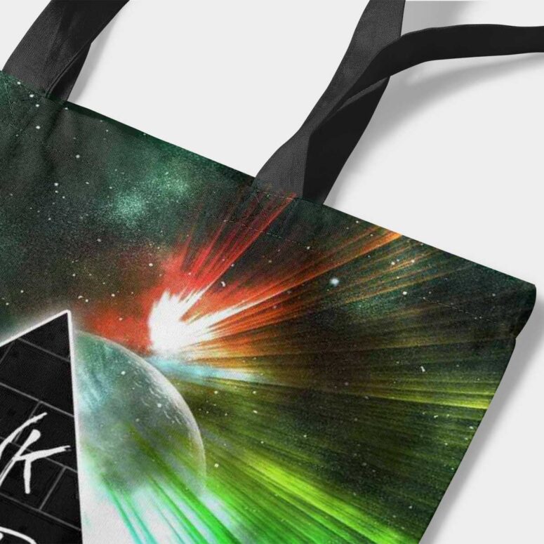 Pink Floyd Tote Bag - Dark Side Of Moon Galaxy Green