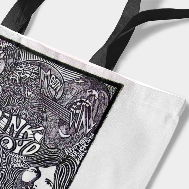 Pink Floyd Tote Bag - Hand Draw Art Pink Floyd Tote Bag - Hand Draw Art