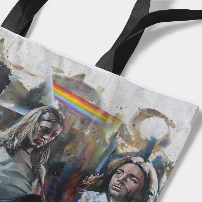 Pink Floyd Tote Bag - OilPaint Artwork Limited Edition Pink Floyd Tote Bag - OilPaint Artwork Limited Edition