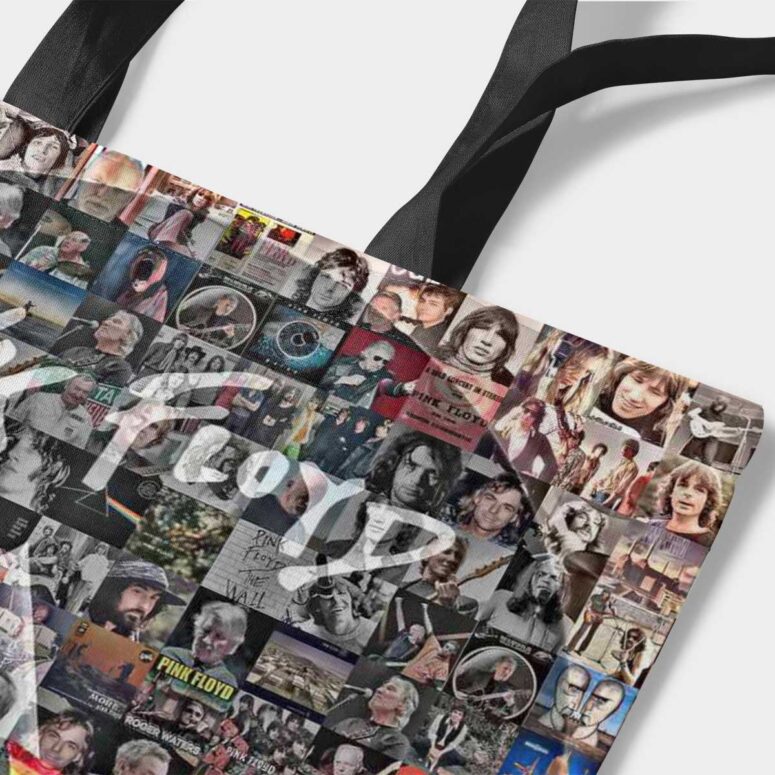 Pink Floyd Tote Bag - Photo Mosaic Print Art of All Things Pink Floyd Tote Bag - Photo Mosaic Print Art of All Things