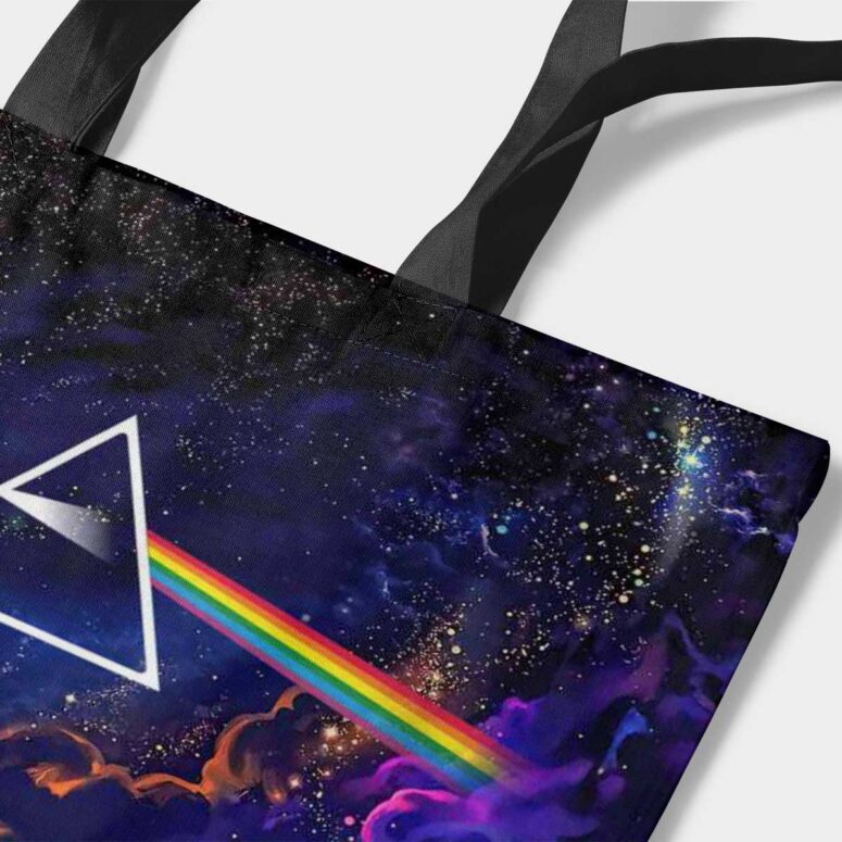 Pink Floyd Tote Bag - Rick and Morty The Dark Side Of The Moon