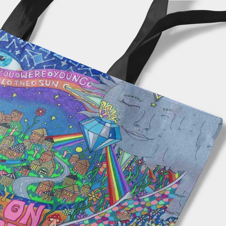 Pink Floyd Tote Bag - Shine On You Crazy Diamond Inspired