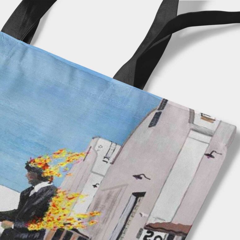 Pink Floyd Tote Bag - The Burning Man Wish You Were Here Pink Floyd Tote Bag - The Burning Man Wish You Were Here